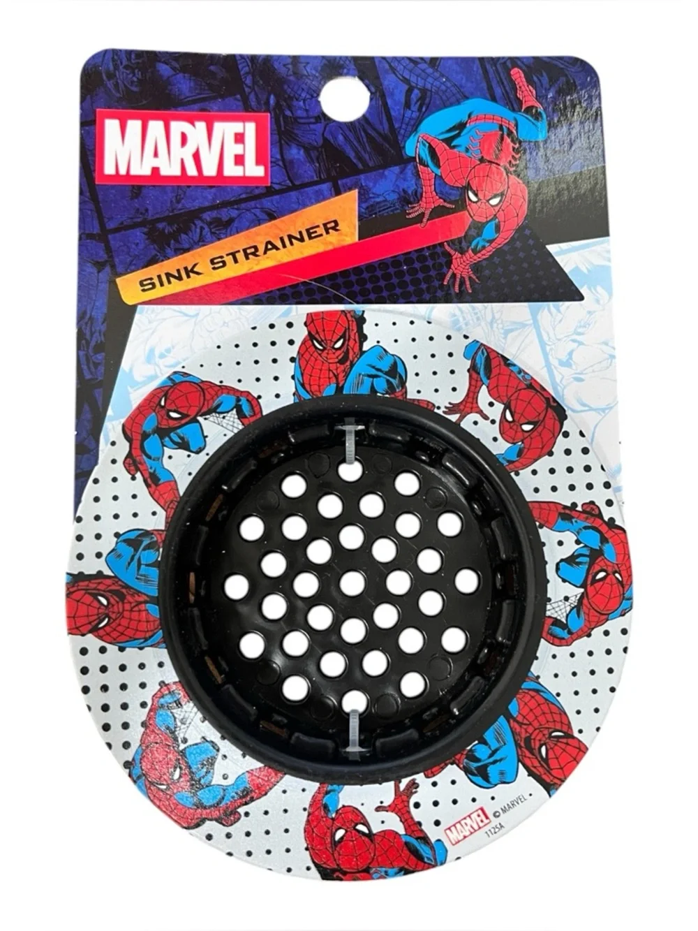 Marvel Spider-Man Sink Strainer - Red & Blue Comic Design